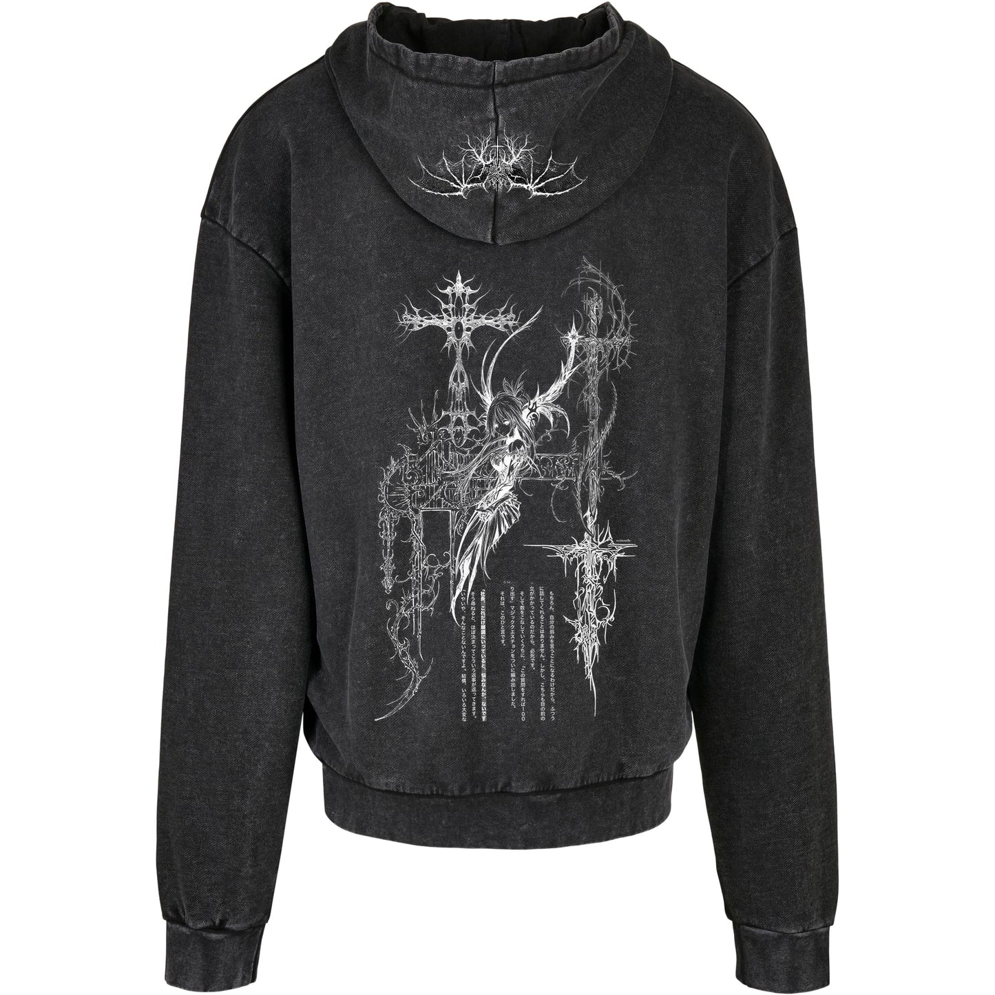 Fallen Saint Acid Washed Oversized Hoodie